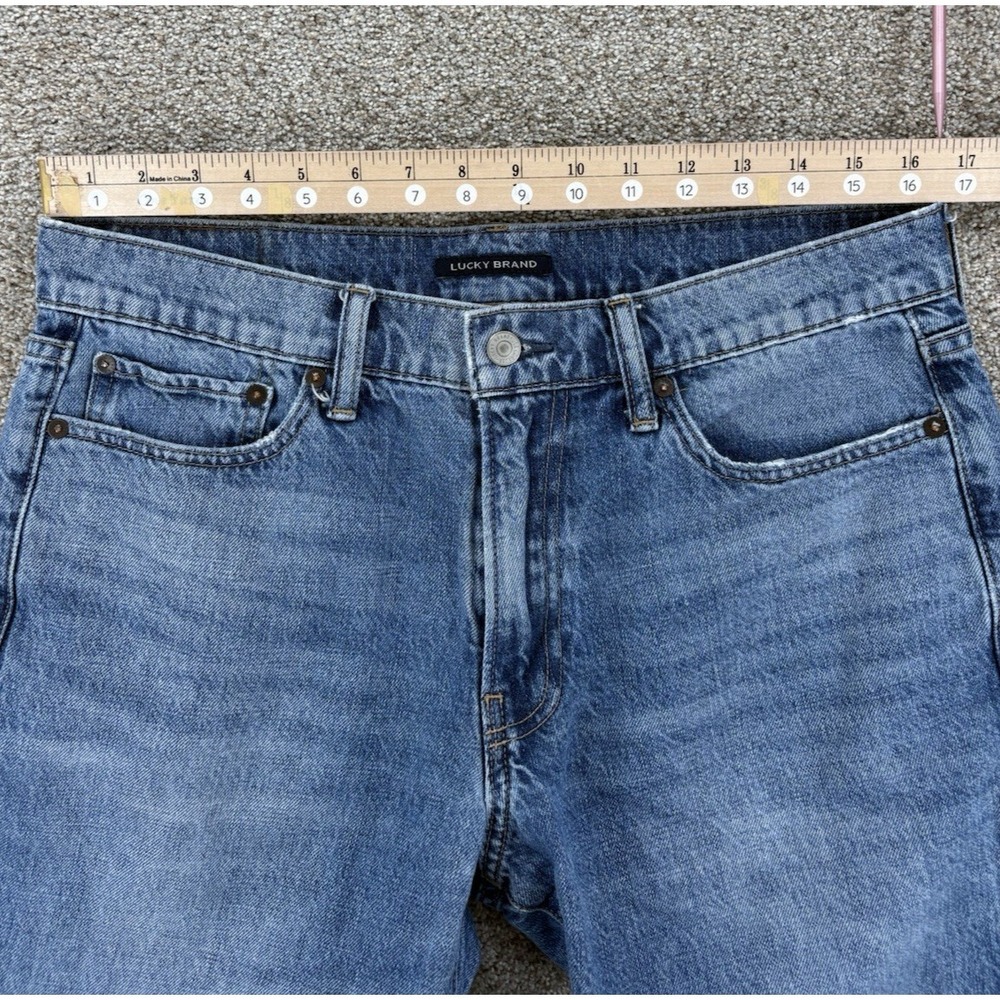 Lucky Brand Gilman Hemp 363 Vintage Straight Jeans Men's 32x32 Blue Hemp Cotton - Picture 7 of 11